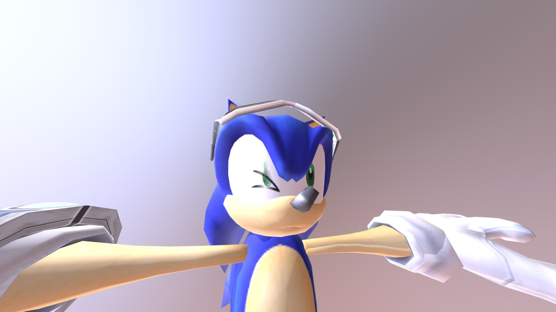 Wii Sonic Riders Zero Gravity Sonic Cutscene 3D Model By 