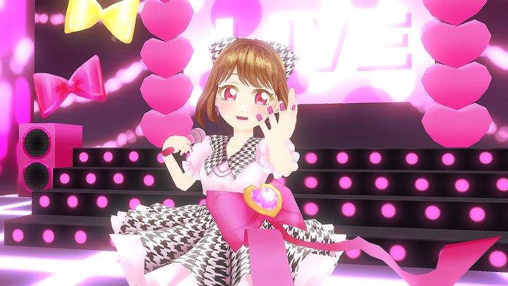 キュートな王道アイドル「音瀬モモ」 3D Model