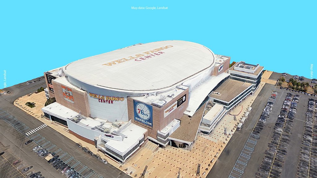 Google Earth 3D Export: Wells Fargo Center