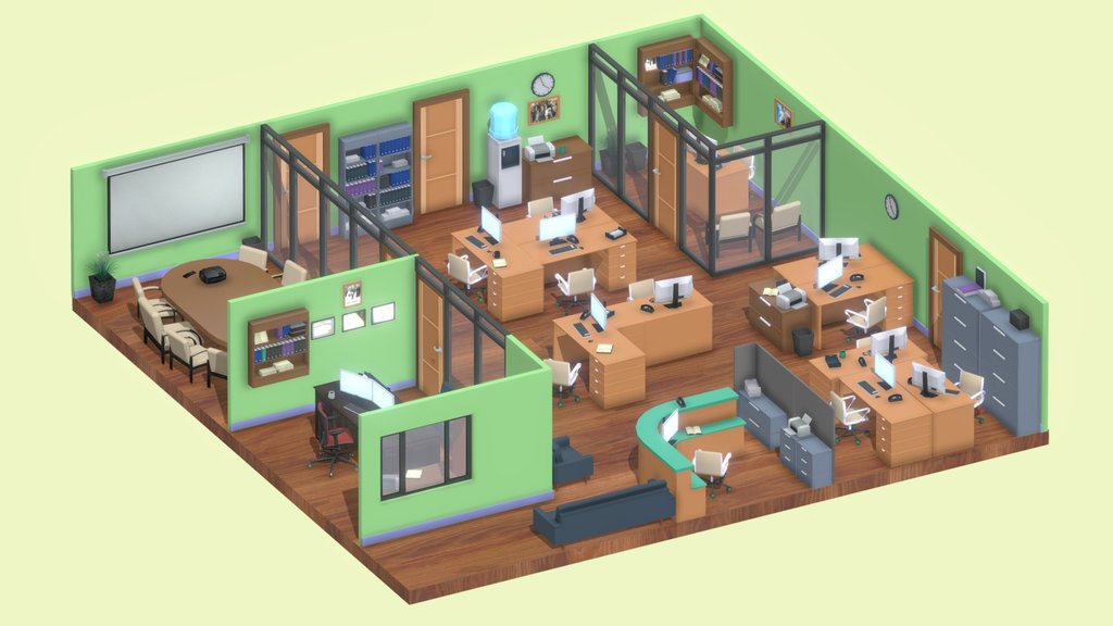 Isometric office