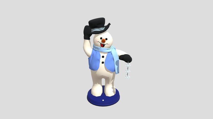 Snowflake Spinning Snowman Legs version 3D Model