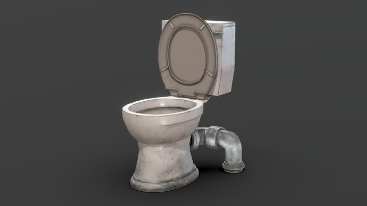 Toilet (game ready) – Free 3D Model STL