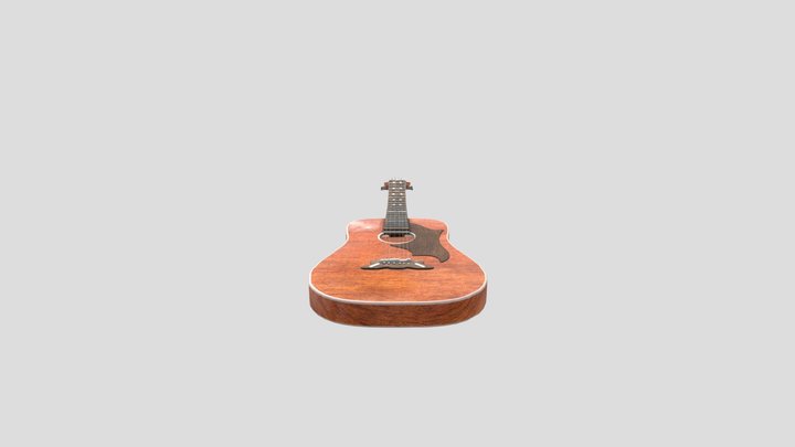 Acoustic Guitar 3D Model
