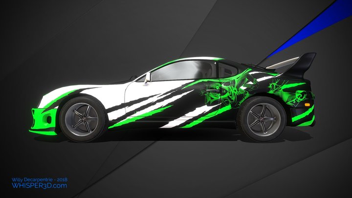 Toyota Supra – Kostenloses 3D-Modell STL