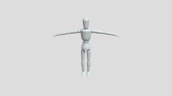 Low Poly Mannequin Model 3D Model