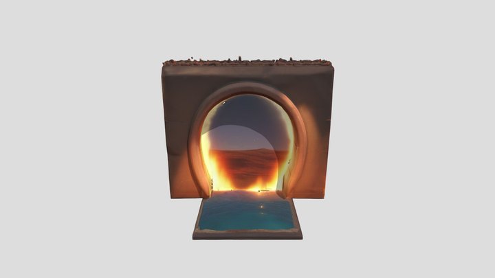 A portal that leads to another world 3D Model