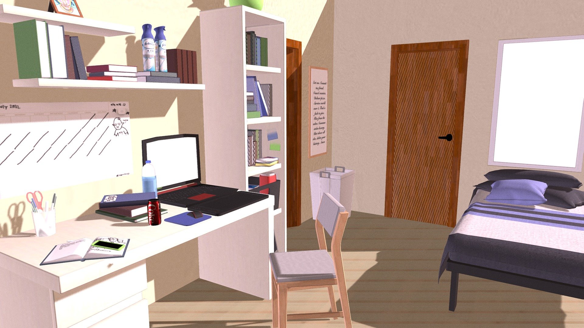 My Bedroom 3D model by H0ndred (H0ndredEx) [d318ddf] Sketchfab