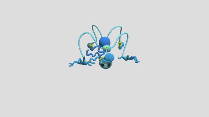 Blue Mommy long legs 3D Model
