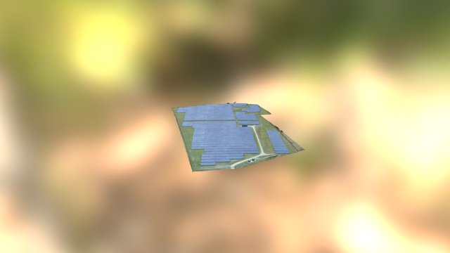 Solar farm, Low res 3D Model