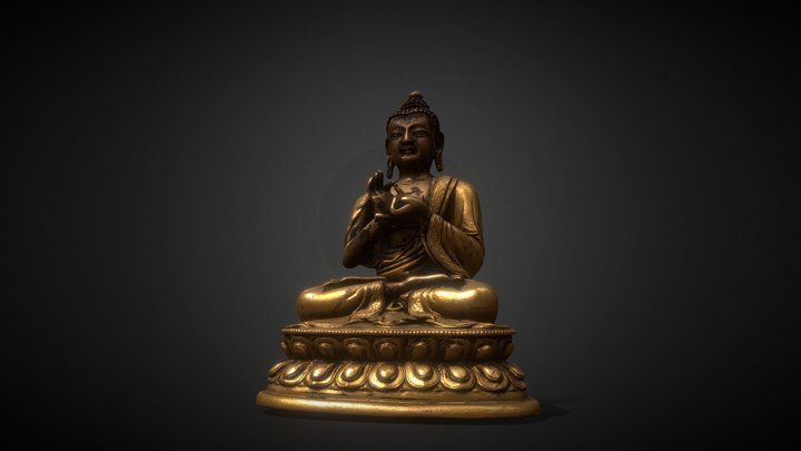 Buddha_Statue_LOD01 3D Model