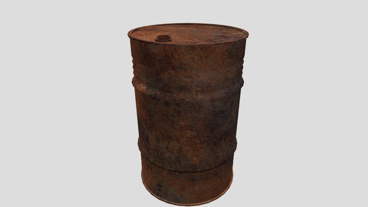 Oil Drum 3D Model