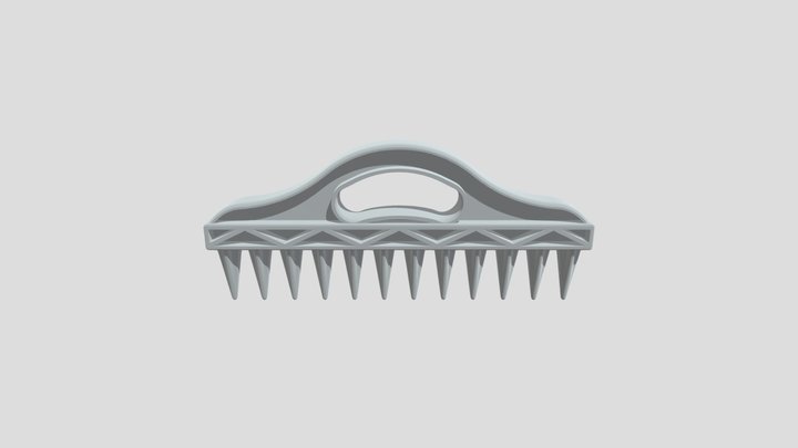 Plastic hand rake 3D Model