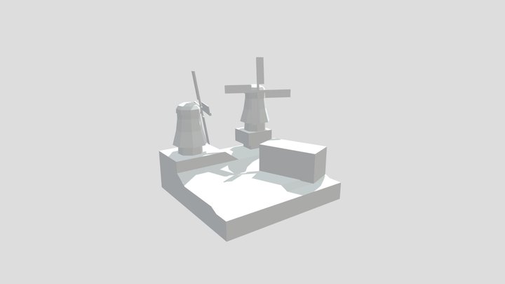 DAE Diorama retake – Small farm 3D Model