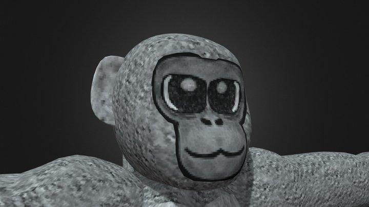 Decent Gorilla Tag Fan Game Playermodel 3D Model