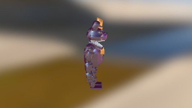 The Purple Fredbear 3D Model