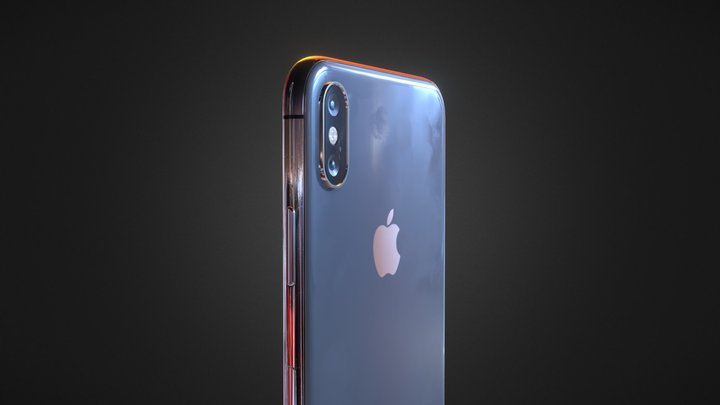 iPhone X 3D Model
