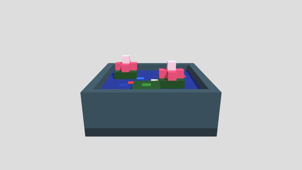 Lotus Pond - Voxel 32x32