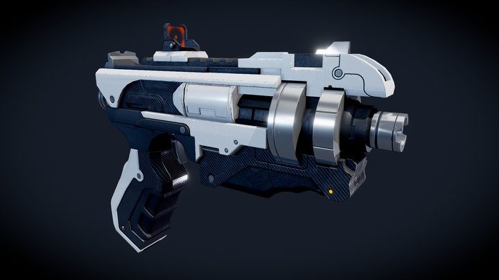 SciFi Pistol MK I - Laser 3D Model