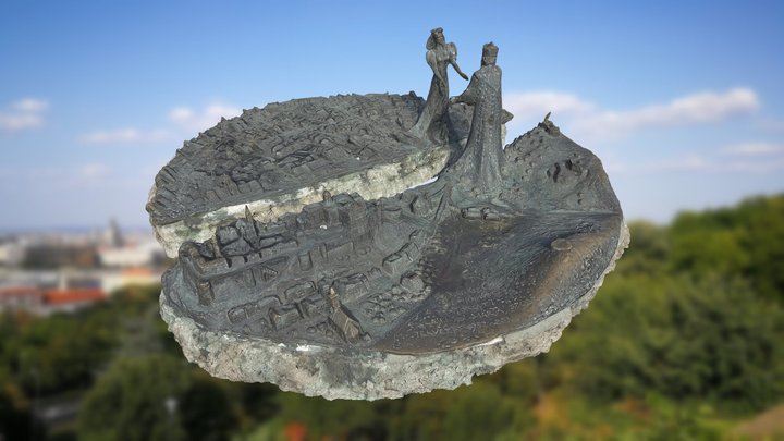 Prince Buda and Princess Pest 3D Model