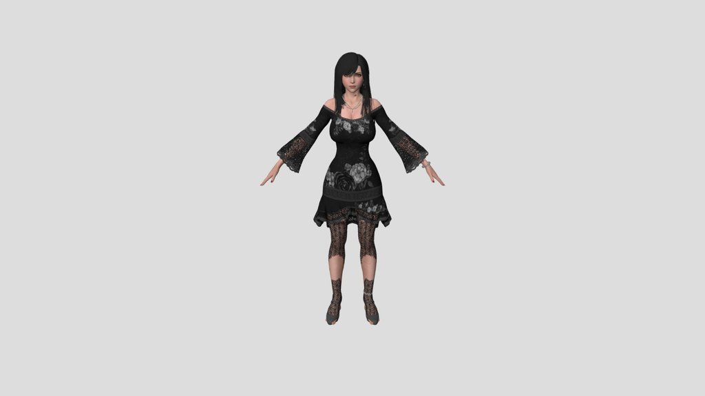 Tifa lockhart In Drees FBX