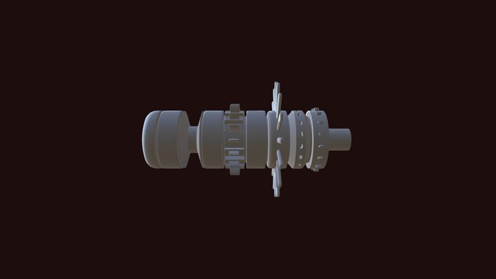 Abstract spaceship model 3D [Free] 3D Model