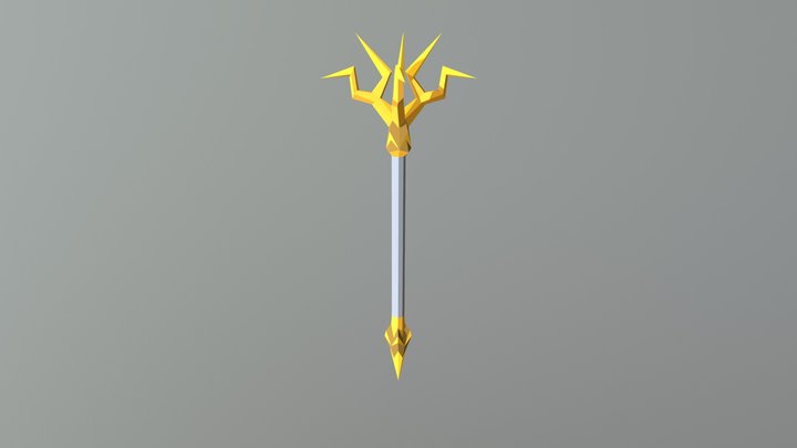 Thunder Staff from Arkane Rush 3D Model