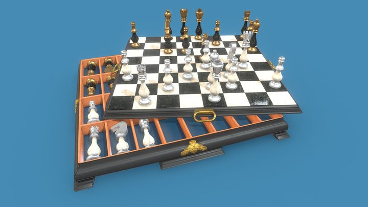 Tenebris Chess Board 3D Model