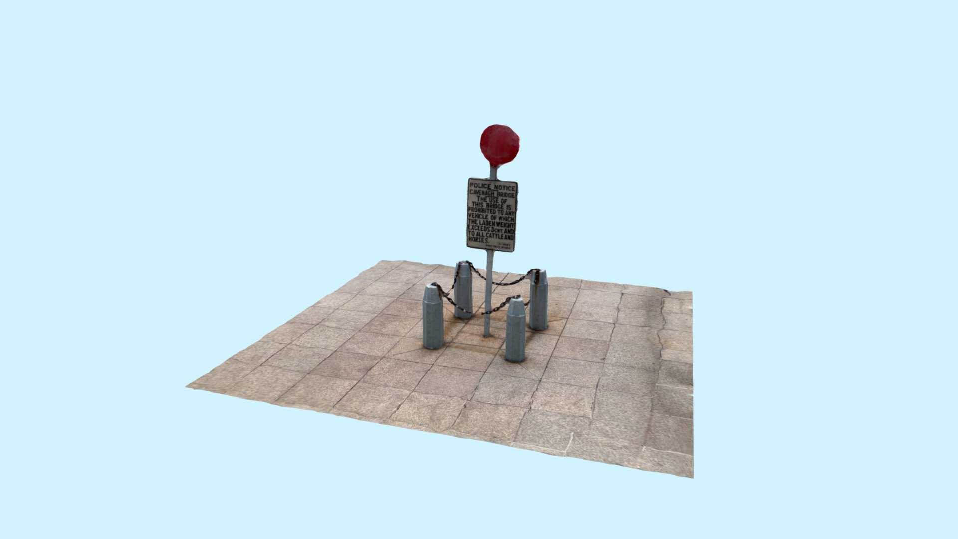 Cavenagh Bridge Sign — Sketchfab embed 3D viewer