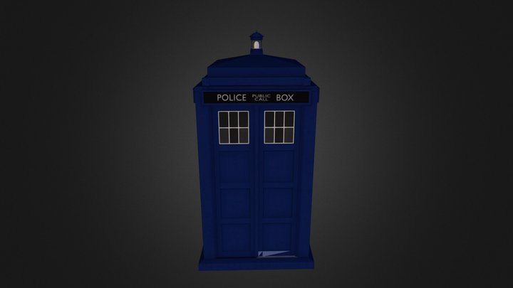 2013 TARDIS Exterior (Open) 3D Model