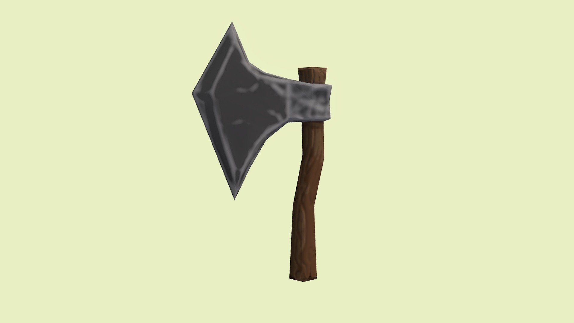 Low Poly Stylized Axe
