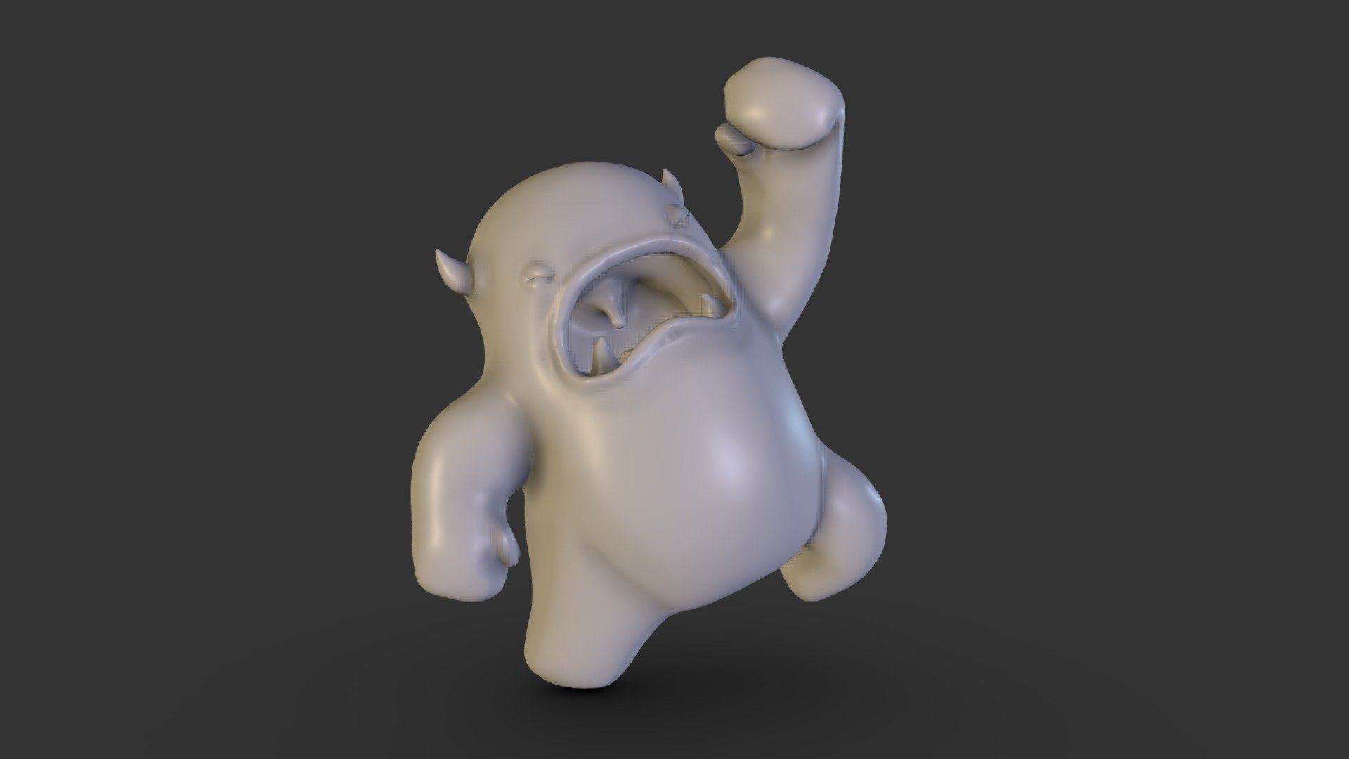 Learning Blender - Sculpted Melvin