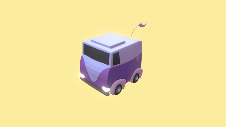 Hippie Car 3D Model