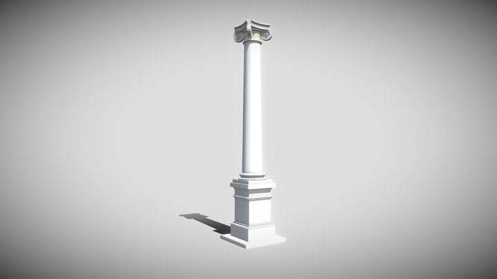 Kolumna jońska 3D Model