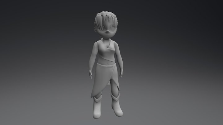 Stylized Dani Model 3D Model