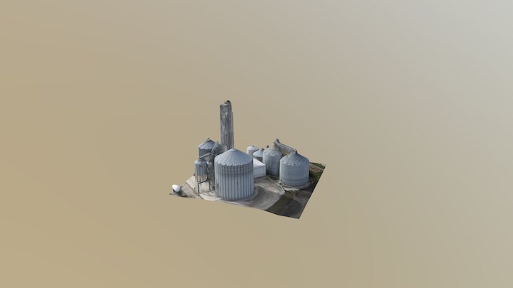 Grain Elevator 3D Model
