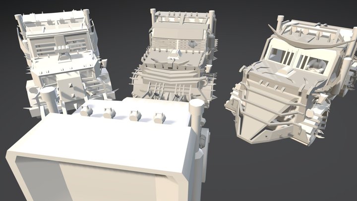 ZC Truck (no textures) 3D Model