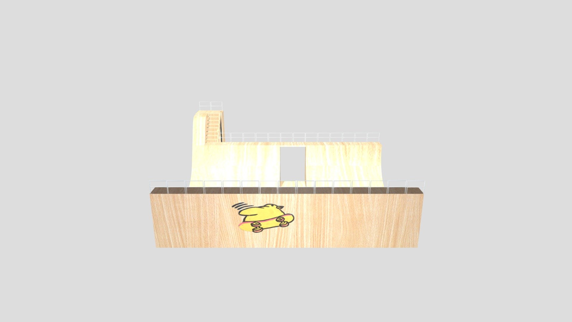 UV Skateboard ramp