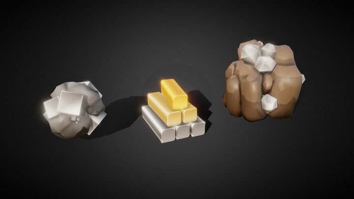 Ore Metal 3D Model