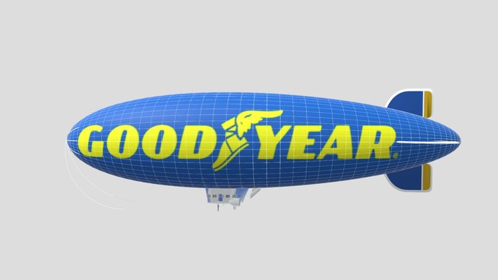 Goodyear Blimp 2015 3D Model