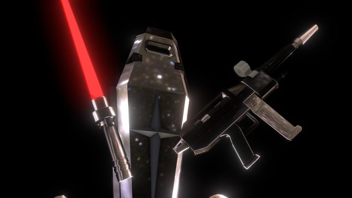 Gundam: RX-78-2 Armaments 3D Model