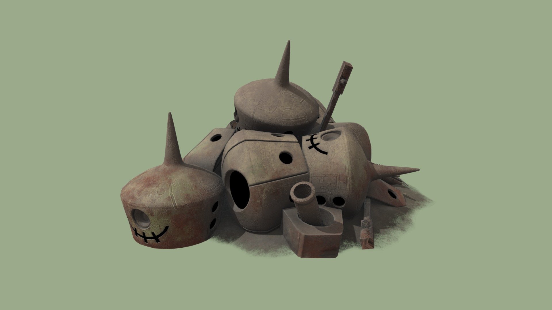Zakobon Husk Pile A