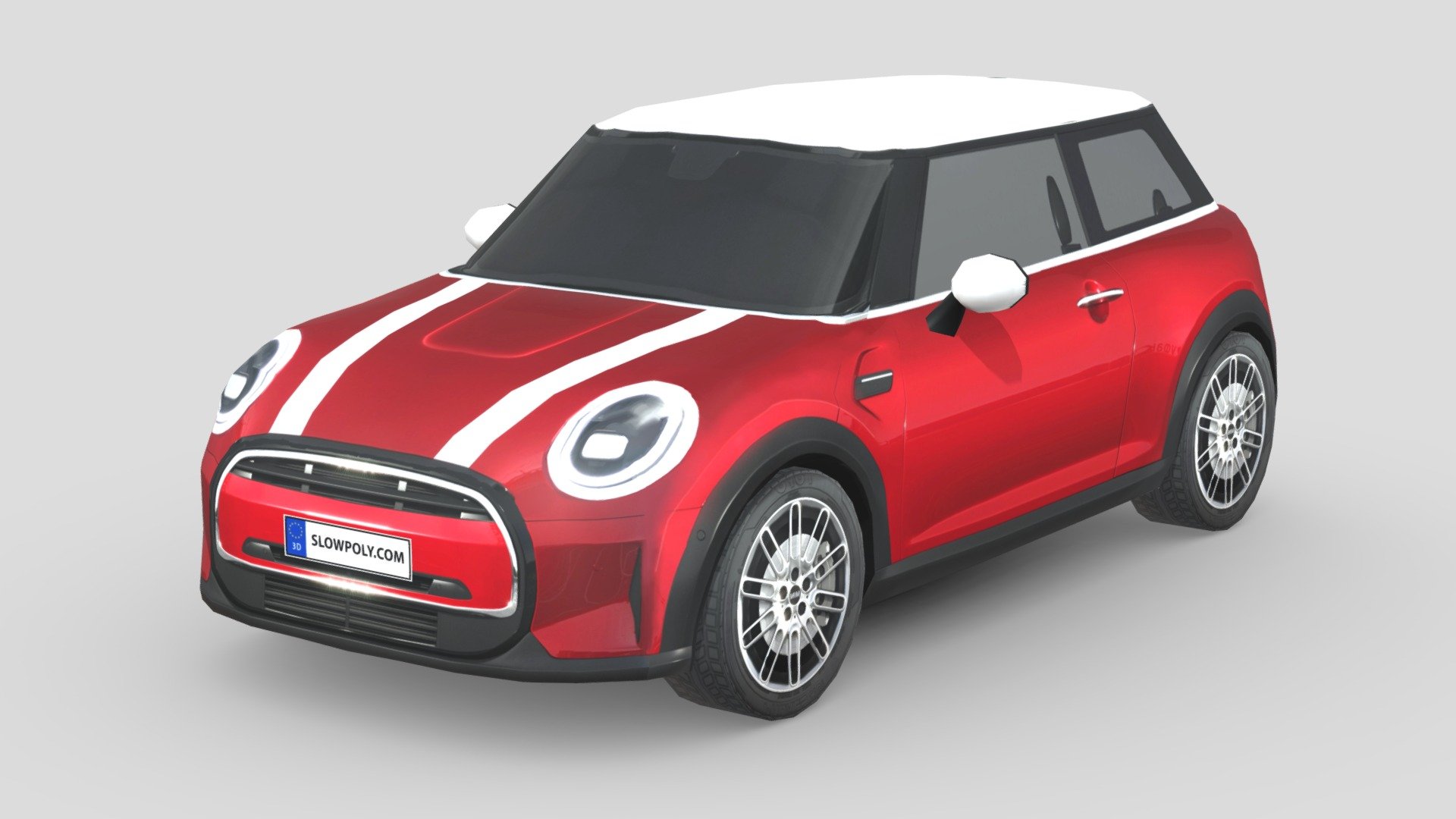 Mini Cooper 2022 - Buy Royalty Free 3D model by slowpoly [d33276d] -  Sketchfab Store