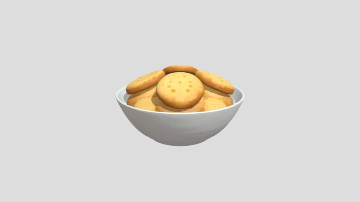 Bowl of biscuits 3D Model