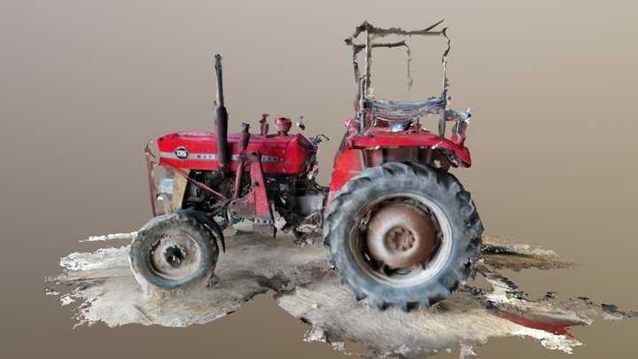 old tractor 3D Model