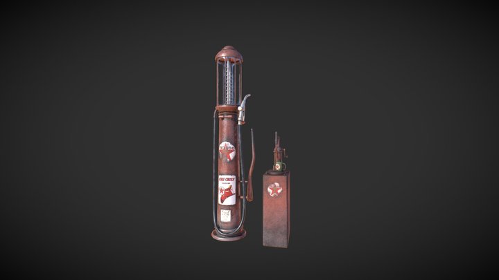 Vintage Pump 3D Model