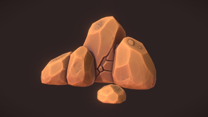 Desert Rocks 3D Model