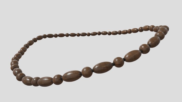 Wood Necklace 3D Model