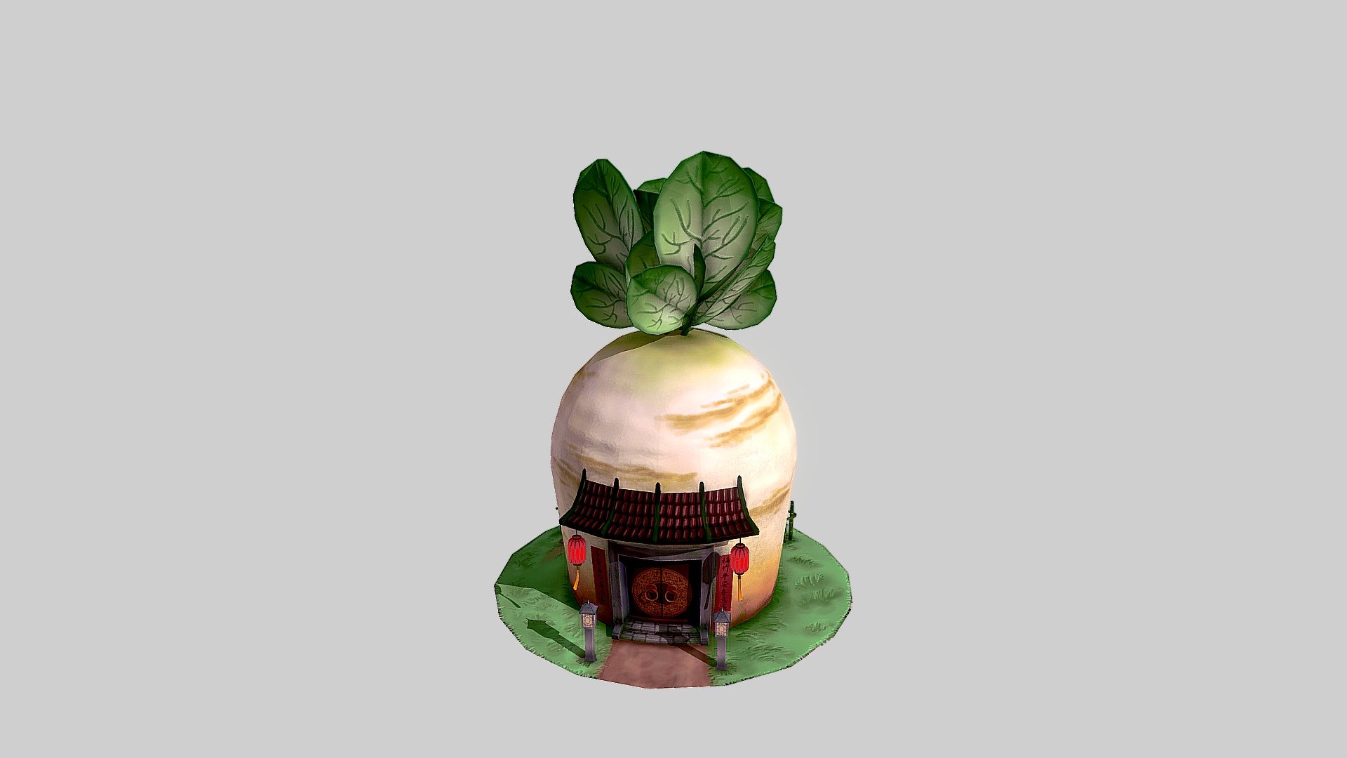 carrot house 3D model by xup6u633 [d336e50] Sketchfab