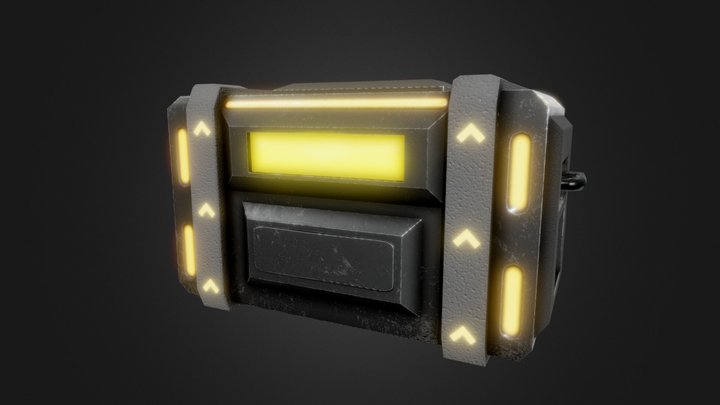 SCIFI Storage Crate (University Assignment) 3D Model
