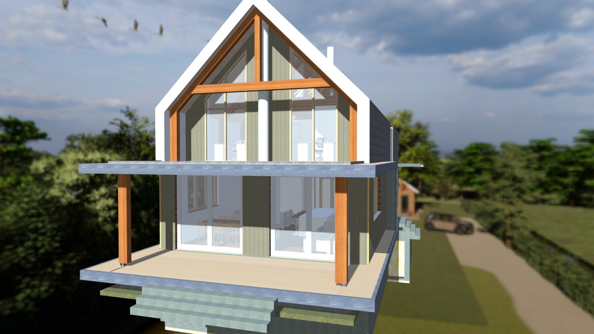 Villa Aalsmeer Sketchup FBX export